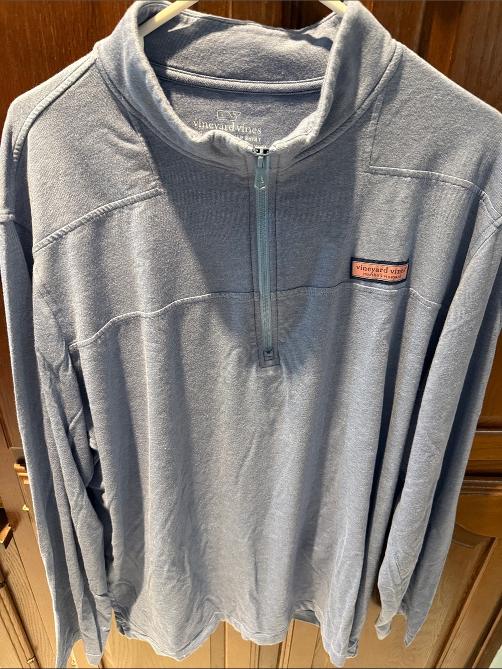 Vineyard Vines Light Blue Quarter-Zip Pullover 2xl